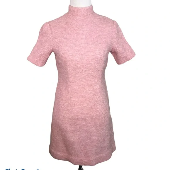 Vintage 60s Pink Boucle Dress and Jacket Set - Picture 6 of 12